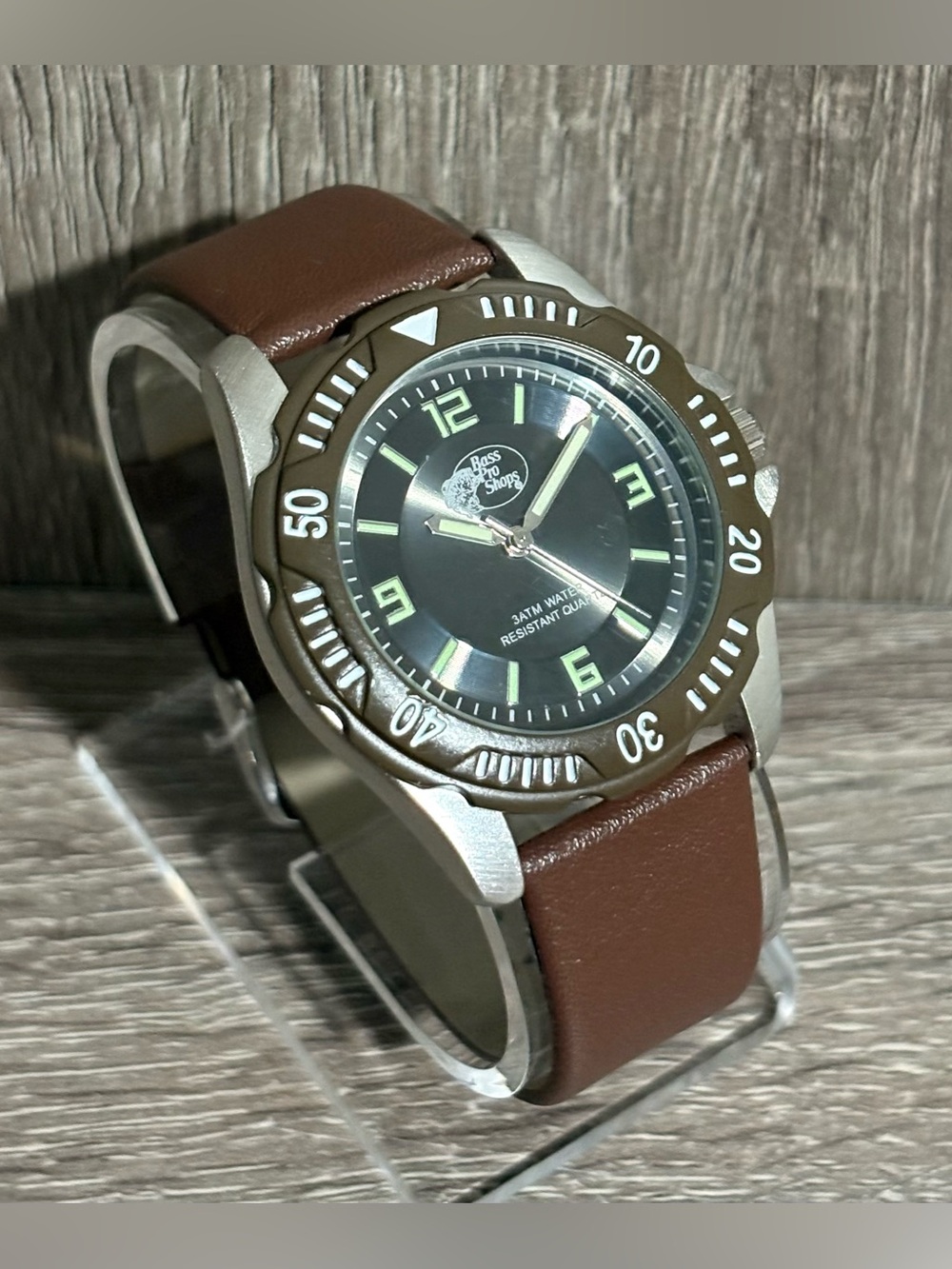 Brown Bass Pro Men’s Watch With New Battery